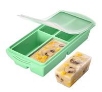 Récipient de congélation pour soupe avec couvercle - Récipient de congélation en silicone Mealprep - Grand bac à glaçons - Pour soupes - Congélation des soupes, sauces, bouillons, glaçons