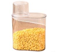 Récipient de conservation hermétique transparent pour aliments secs avec bec verseur et joint en silicone pour chien ou chat 500 ml 1000 ml 1500 ml 2000 ml (1000 ml)