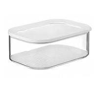 Récipient de conservation pour réfrigérateur - Récipient empilable pour conserver la viande du déjeuner - Récipient à jambon et fromage pour le stockage au froid au réfrigérateur avec couvercle (B,