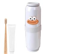 Récipient De Dentifrice Portable - Porte-brosse À Dents De Voyage Polyvalent - Porte-brosse À Dents Pour Voyage, Gobelet De Bain De Bouche Scellé, Porte-brosse À Dents Ergonomique Pour Le Camping, Act