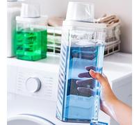 Récipient de détergent à lessive, distributeur de à lessive liquide, distributeur d'adoucissant, récipient en plastique pour poudre à lessive pour animaux domestiques, rangement de buanderie