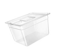 Récipient de grande capacité pour machine à cuire lentement avec fenêtre transparente pour cuisine facile