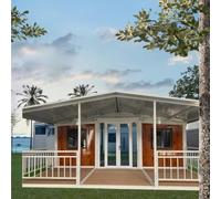 Récipient de luxe de 6,1 m/12,2 m - Maison préfabriquée démolissable et extensible - Portable - Pliable - Petite maison pour parc de glamping, maison d'hôtes, maison d'hôtes, bureau de ferme