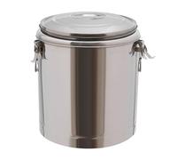 Récipient de maintien au chaud, seau de 20/40 l, en acier inoxydable, distributeur de boissons froides, seau isotherme en acier inoxydable, chauffe-plats, récipient isotherme avec couvercle, argenté