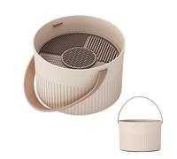 Récipient De Nettoyage De Maquillage Pour Le Bol De Lavage Du Plan De Travail-3-en-1 Pour Les Pinceaux De Maquillage, La Coque De Nettoyage Des Pinceaux En Silicone | Crame D'égouttement