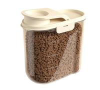 Récipient de nourriture pour animaux de compagnie - roues de stockage de chats pour chats bacs | 2L Conteneur la nourriture pour chiens | Dispensateur de grains anti-étincelle transparente étanche à