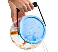 Récipient de Poisson, Aquarium Portable - Seaux d'appâts Transparents pour la pêche - Répanage de pêche à la Plage Portable à l'épreuve des fuites pour Aquariums Kayak Trips Seine Netting Live Appâts