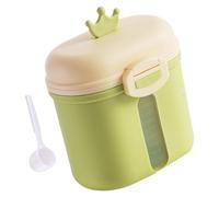 Récipient de préparation de voyage, distributeur de lait en poudre, stockage réutilisable de lait avec cuillère, double couche, fuite, 4,92x3,35x5,12 pouces, idéal pour l'alimentation à domicile ou en