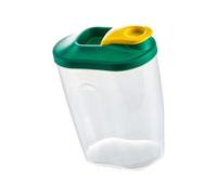 Récipient de rangement alimentaire avec couvercle hermétique et bec verseur facile à verser - Multifonction - Organisateur de garde-manger pour spaghetti, produits secs, noix, pâtes (vert, grand)