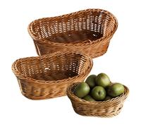 Récipient de rangement alimentaire - Outils pour corbeilles à tressées, plateau de service en imitation rotin, étui à serviettes , kit mural robuste, mallette spéciale | robuste