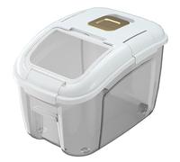 Récipient de rangement de riz 5 kg Dispensateur de riz à l'épreuve d'humidité avec un seau de riz étanche à roue à roue avec un récipient alimentaire à tasse à mesurer, les récipients de céréales