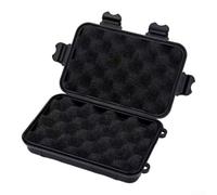 Récipient de rangement en plastique étanche pour l'extérieur - Joint anti-poussière empilable pour kits de survie et outils - XL - Noir