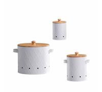 Récipient de rangement multifonction pour la fraîcheur des légumes, pommes de terre, oignons et ail avec motifs ventilés