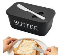 Récipient de rangement pour beurre, fromage, récipient | Couvercle de beurre pour cuisine, restaurant, comptoir, réfrigérateur, camping, ferme, maison, nourriture, pâtisserie, noir B