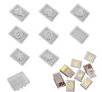 Récipient de rangement pour moule en résine - Ensemble de 9 pièces pour les arts et l'artisanat | Forme époxy | Convient pour la décoration de la maison et de la table comme pièce centrale lors d'un