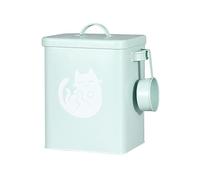 Récipient de rangement pour nourriture pour chien et chat de 6 L, conteneurs alimentaires mignons pour animaux de compagnie avec couvercles, bol de nourriture pour chat en métal hermétique, récipient