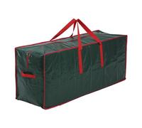 Récipient de rangement robuste en tissu polyéthylène pour sapin de Noël avec glissière renforcée, plan d'économie d'espace et résistant aux déchirures