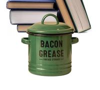 Récipient de récupération des graisses pour la cuisine, récipient réutilisable pour la conservation de l'huile, avec louche, filtre à graisse et récipient de récupération - Pour la préparation des