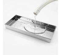 Récipient De Récupération D'huile En Acier Inoxydable 1,0 Mm, Bac De Récupération En Acier Inoxydable,Bac De Récupération De Machine À Laver, For Cuisine, Buanderie(30 * 30 * 4cm)