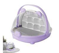 Récipient de reproduction de reptiles, cage d'habitat pour animaux, récipient de transport portable transparent avec poignée - Carrier Pet House Observation de l'habitat Cage pour et animaux