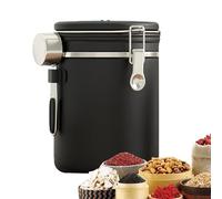 Récipient de stockage de café, récipient de café pour café moulu, Récipient à café hermétique avec cuillère, Boîte à café avec Valve d'échappement, boîte à café sous vide en acier inoxydable 304 pour