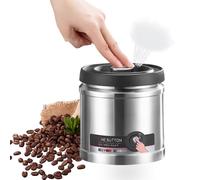 Récipient de Stockage de Nourriture de Boîte à café Sous Vide, Récipients de Stockage de Nourriture Hermétiques en Acier Inoxydable 304, Récipient (750ML Acier Inoxydable Couleur