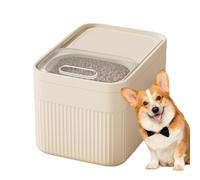 Récipient de stockage de nourriture pour animaux de compagnie - Grand bac hermétique, seau de conservation des aliments secs | Tasse à mesurer de grande valeur incluse, organisateur de garde-manger po