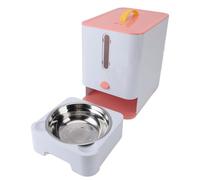 Récipient de Stockage de Nourriture pour Chien, Bac à Nourriture pour Chien avec Bol en Acier Inoxydable, Récipient à Friandises pour Chien et Chat, Récipient à Nourriture pour