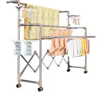 Récipient De Stockage De Nourriture pour Chien,récipients De Nourriture pour Chiens De 20 LB Grands Bacs De Stockage De Grains Pliables avec Ouverture Automatique du Couver, Silver, 130220cm