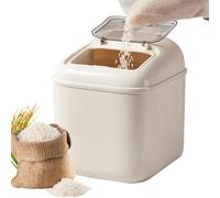 Récipient de stockage de riz - Seau hermétique pour céréales - Bac à riz résistant à l'humidité, pour armoire de cuisine, réfrigérateur, comptoir, restaurant, cantine