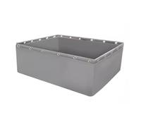 Récipient de stockage d'eau portable avec valve de vidange, toile pliable épaisse pour l'extérieur, idéal pour les bassins à poissons et l'aquaculture