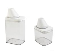 Récipient de stockage hermétique de détergent à lessive de 700 ml avec tasse à mesurer et bec verseur pour distributeur de lessive et de savon (1100 ml)