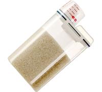Récipient de stockage hermétique pour le riz avec échelle transparente Récipients à riz doublement scellés pour les céréales, la farine et le riz