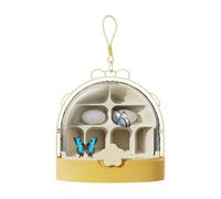 Récipient de transport pour chenilles à soie - Transparent et respirant - Accessoire pour animaux de compagnie - Pour adolescents, jardin, camping, cours d'exploration de la nature, pour filles