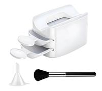 Récipient de trempage pour ongles - Conception ABS double couche | Plateau de poudre de trempage pour ongles avec brosse et entonnoir, outil de manucure portable pour salon et usage domestique, platea