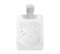 Récipient de voyage pour liquides - Sacs de presse rechargeables | 30 ml/50 ml/100 ml - Bouteilles de voyage pour après-shampooing, lotion, shampoing | Produits de voyage pour les voyages d'affaires