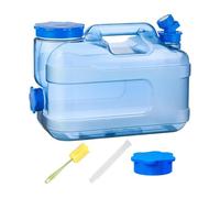 Récipient d'eau 12L avec robinet, support de Camping Portable avec robinet | Robinet rotatif réglable, récipient Portable de 12l avec robinet,réservoir Pc 38x16x25cm, poignée de transport pourle Camping