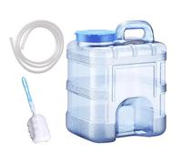 Récipient d'eau - 24,1 x 20,8 x 30,5 cm, porte-eau de boisson, seau à eau portable en plastique, réservoir de stockage d'eau de 10 L | Seau robuste de qualité alimentaire, conception anti-fuite pour c