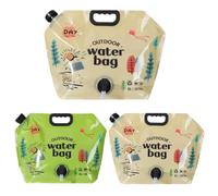 Récipient d'eau de Camping 8 L/2,1 gallons avec Robinet, récipient d'eau Portable, sans BPA, adapté pour Camping-Car, randonnée en Plein air, Pique-Nique (2 pièces) Vert 2 pièces