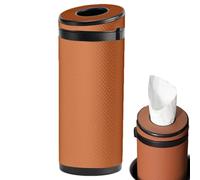 Récipient D'essuyage Automatique - Porte-tissu Circulaire, Distributeur De Tubes En Cuir | Stockage De Serviette De Console De Voiture, Gardien De Machines À Sous Compact, Boîte En Papier D'urgence Po