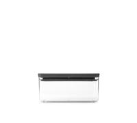 Récipient empilable Brabantia TASTY+ | Récipient alimentaire hermétique avec joint en silicone pour la cuisine | Pour aliments secs et humides, sucre, farine | Capacité 1,5 L | Dark Grey