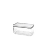 Récipient empilable Brabantia TASTY+ | Récipient alimentaire hermétique avec joint en silicone pour la cuisine | Pour aliments secs et humides, sucre, farine | Capacité 1,5 L | Light Grey