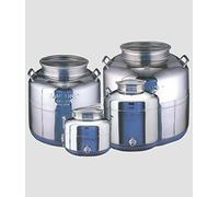 Récipient en acier inoxydable de 15 litres pour l'huile construction soudée avec bouchon à vis