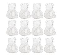 Récipient en forme d'ours - récipient rechargeable - Bocaux à goûter réutilisables pour bonbons, collations, friandises, chocolats, fêtes, mariages, anniversaires