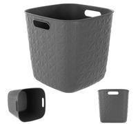 CURVER SOFTEX 15L Panier de rangement 27,9 x 27,9 x 26,9 cm, gris foncé 00573-Z68