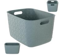 CURVER SOFTEX L 19L Panier de rangement 37,9 x 29,2 x 22,1 cm, bleu 00574-Z69