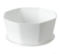 Récipient en plastique pour plantes grasses incarnant la discipline du design nordique et l'intégration pratique du drainage pour les espaces domestiques (A)