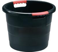 Récipient en plastique rd.45l PP anthracite D490xH380mm avec capacité GRAF