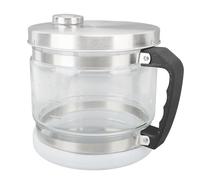 Récipient en verre à eau distillé 4L de grande capacité Bouteille de rangement de remplacement durable solide pour comptoir de maison et industrie de la beauté en verre et acier