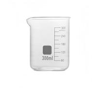 Récipient en verre de laboratoire Bécher de forme basse en verre borosilicaté G3.3 10 à 5000 ml, tasse mesurer professionnelle graduée, 1 pièce(300)